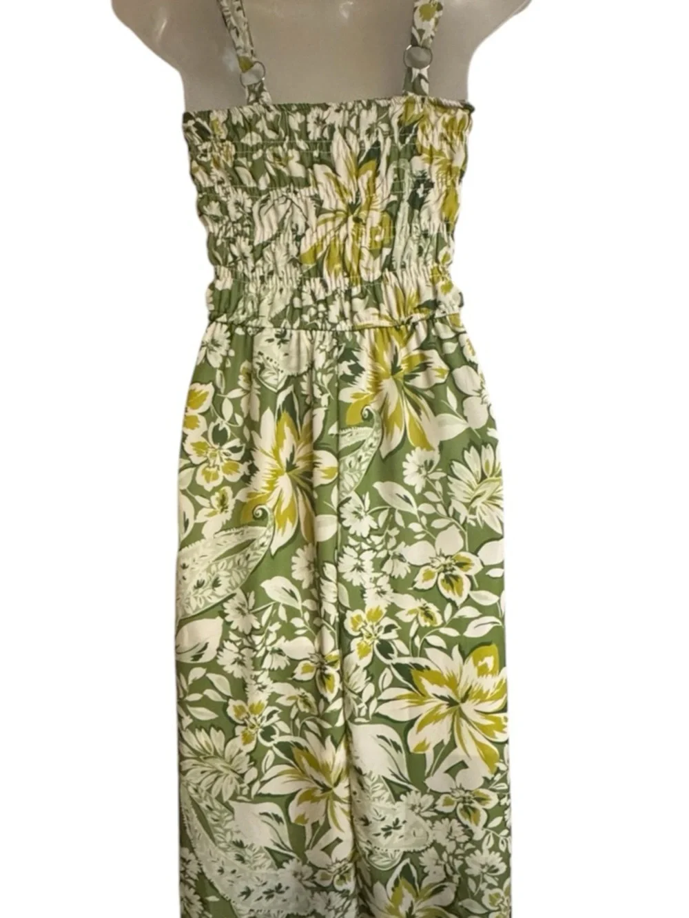 NWT Francesca's Collections Shades of Greens Floral Sun Dress   XSMALL    #CL - Picture 4 of 8